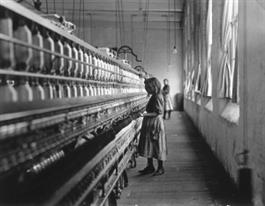 Girl Working in  a Carolina Cotton Mill (JPEG)