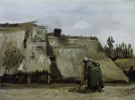 A Peasant Woman Digging in  Front of Her Cottage (JPEG)
