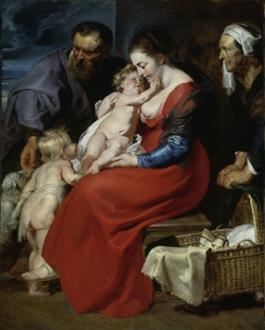 The Holy Family With Saints Elizabeth and John the Baptist (TIFF)