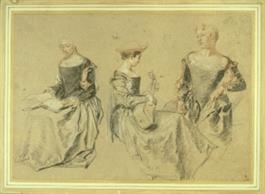 Three Studies of a Seated Woman (JPEG)